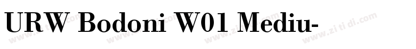 URW Bodoni W01 Mediu字体转换